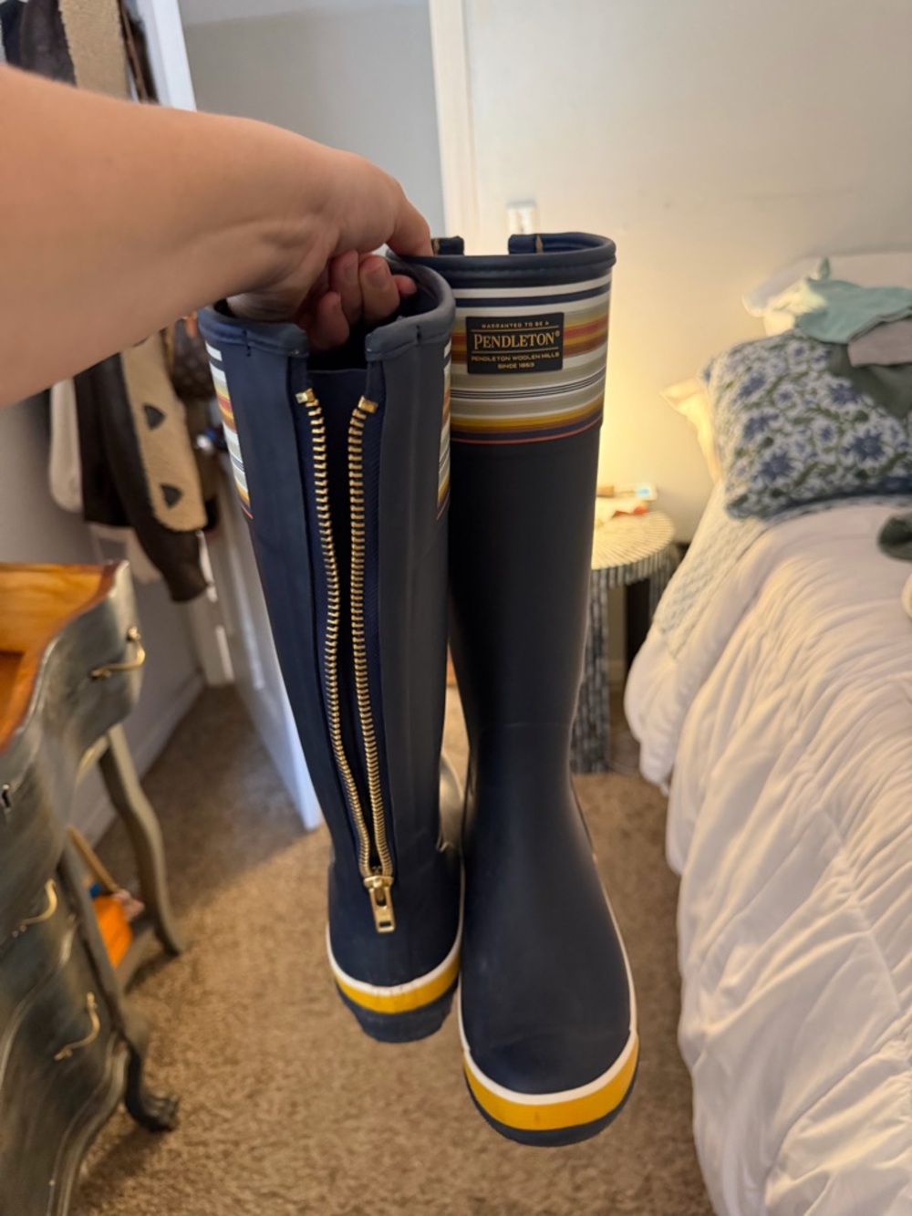 Pendleton Women's Bridger Stripe Tall Waterproof Rain Boots - Picture 5 of 6